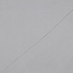 Muslin Uni *Gerda* BIO-Organic - light grey