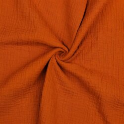 Mousseline unie *Gerda* BIO-Organic - orange rouille