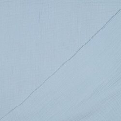 Muslin Uni *Gerda* BIO-Organic - baby blue