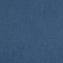 Mousseline unie *Gerda* BIO-Organic - bleu jean