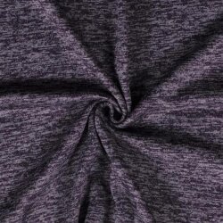 Knitted fleece *Marie* mottled old lilac