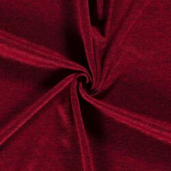 Knitted fleece *Marie* mottled dark red