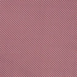 Baumwollpopeline Punkte 2mm - antik pink