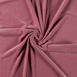 Large velours côtelé *Marie* jersey de coton - rose antique