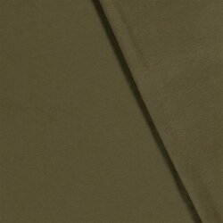 Bamboo cotton jersey *Marie* plain - khaki