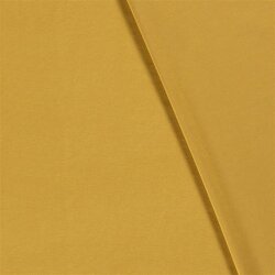Jersey de algodón de bambú *Marie* liso - amarillo mostaza