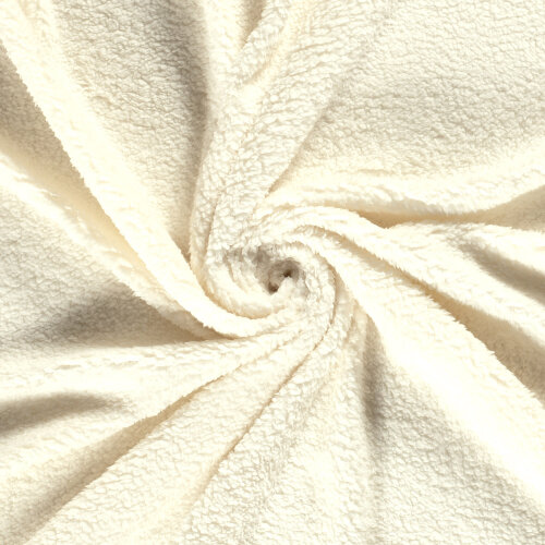 Peluche de peluche de peluche de piel sintética - crema