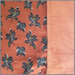 Sweat Brushed Flowers rust red