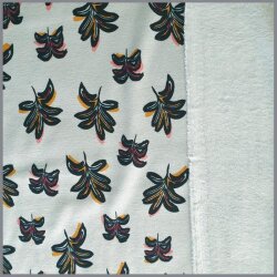 Sweat Brushed Flowers light grey