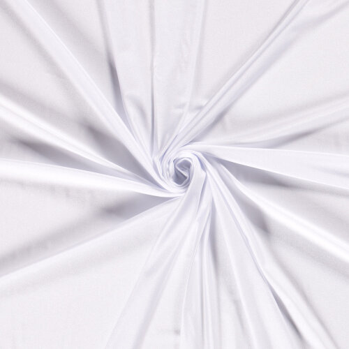 Funktions und Badeanzugstoff Uni - weiss