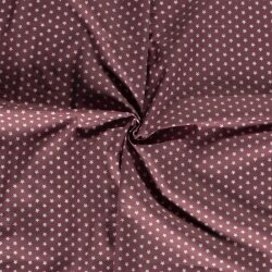 Cotton poplin stars 10mm - antique pink