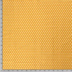 Popeline de coton étoiles 10mm - jaune sable