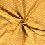 Bavlněné popelínové hvězdy 10 mm - pískově žluté