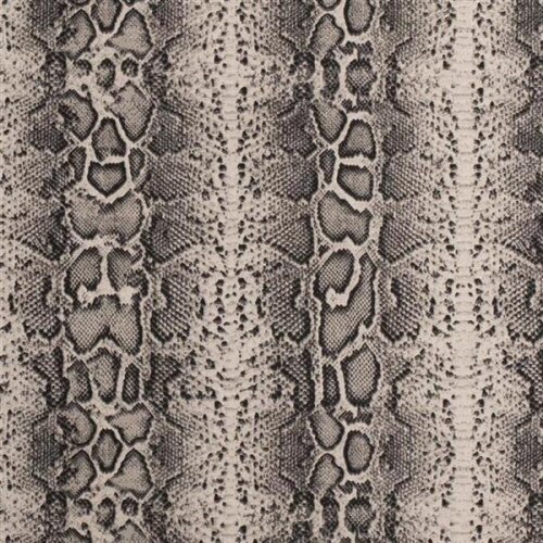 Tissu de décoration aspect serpent gris