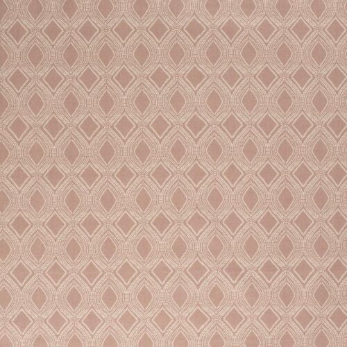 Decorative fabric diamonds linen look powder pink