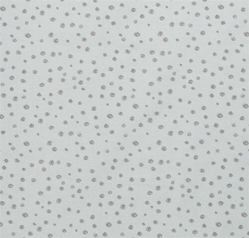 Tissu décoratif griffonné points gris lumière menthe