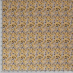 Decorative fabric, leopard stains, mustard, linen, look