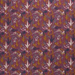 Decorative fabric arrows raspberry