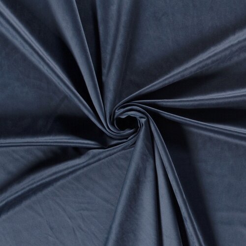 Tessuto di decorazione in velluto - blu scuro jean