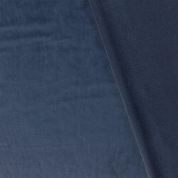 Tissu de décoration velours - bleu jean foncé