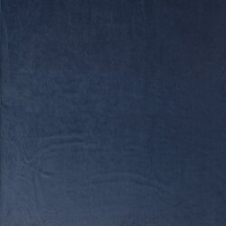 Dekostoff Samt Uni - dunkel jeansblau