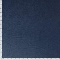 Dekostoff Samt Uni - dunkel jeansblau