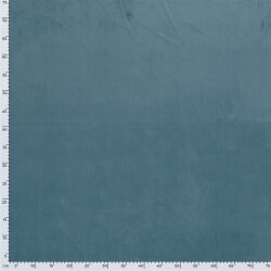 Dekorační tkanina samet - ocelově modrá