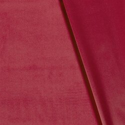 Decoration fabric velvet - carmine red