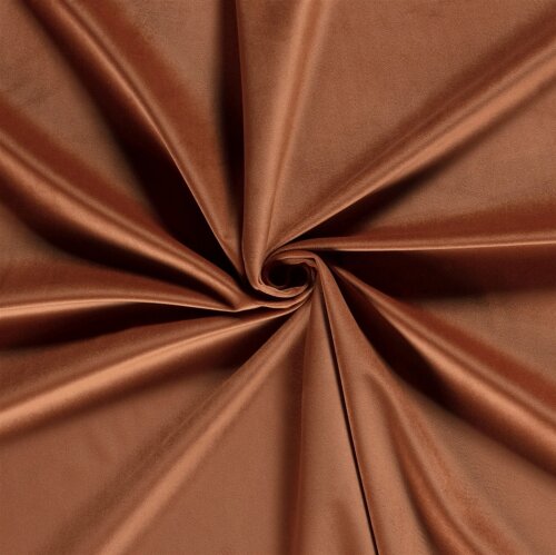 Decoration fabric velvet - light cinnamon