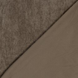 Feincord Stretch *Mila* Uni - dunkelbeige
