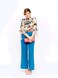 Gabardine bi-stretch - donker turkoois