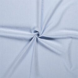 Předepraná lněná tkanina - ledově modrá