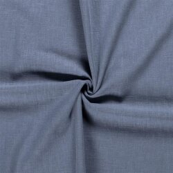 Linen fabric pre-washed - shadow blue