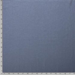 Předepraná lněná tkanina - stínově modrá