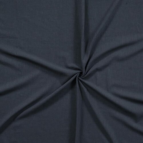 Linen fabric pre-washed - steel blue