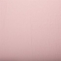 Předepraná lněná tkanina - světle růžová