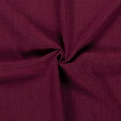 Linen fabric pre-washed - anti wine red