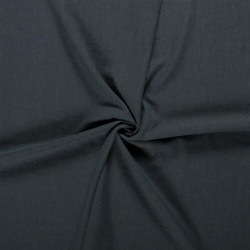 Linen fabric pre-washed - pine green