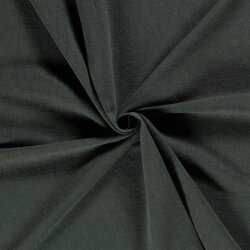 Leinen Stoff *Lara* vorgewaschen Uni - tannengrün