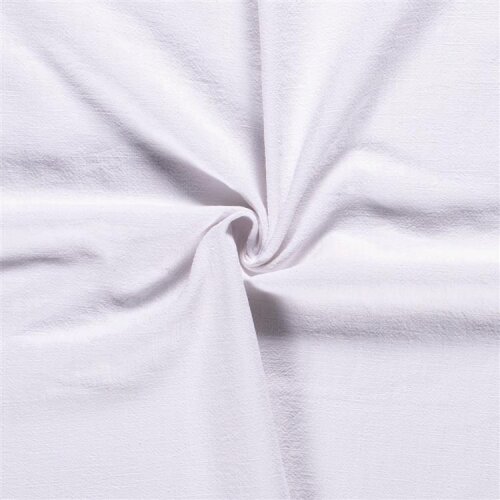 Linen fabric pre-washed - white