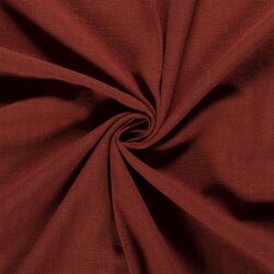 Linen fabric pre-washed - stone red