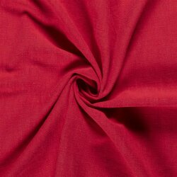 Leinen Stoff *Lara* vorgewaschen - rot