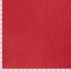 Leinen Stoff *Lara* vorgewaschen Uni - rot
