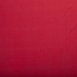 Předepraná lněná tkanina - červená