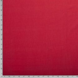 Předepraná lněná tkanina - červená