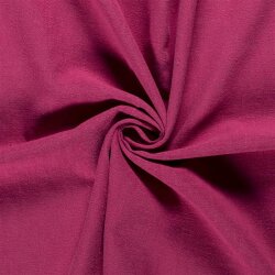 Linen fabric pre-washed - raspberry
