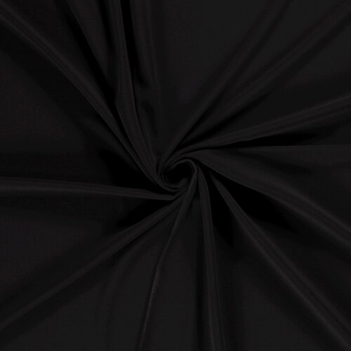 Crêpe Moss Uni – schwarz