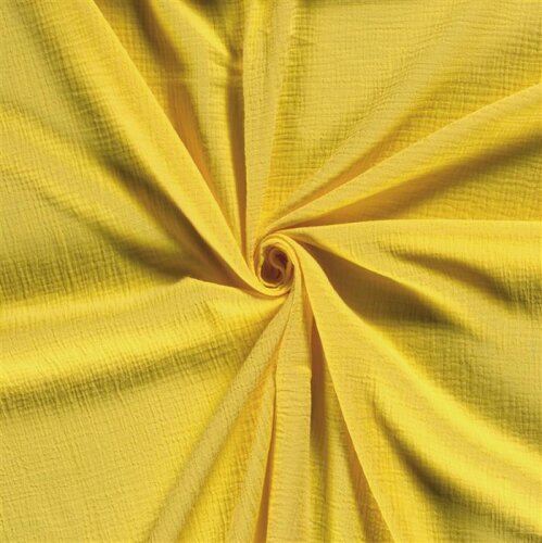 Muslin Uni *Marie* - amarillo dorado