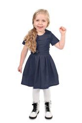 Polyester-cotton blend - dark blue