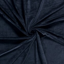 Stretch velvet Nicki - donkerblauw